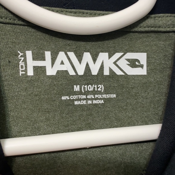 NWT Tony Hawk green and black long sleeve boys Tshirt size 10-12 - Picture 5 of 5